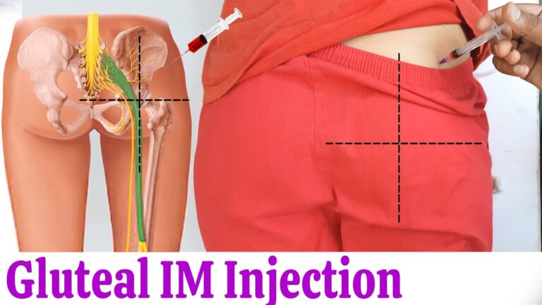 pain from injecting into the glutes